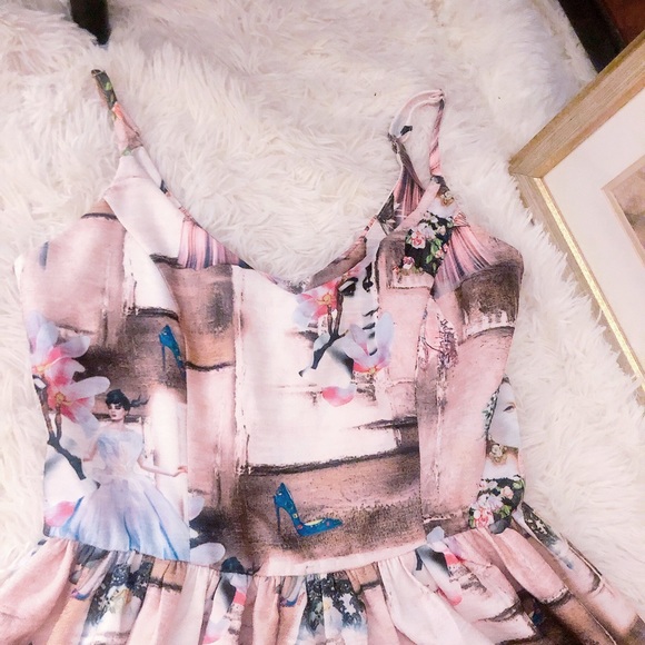 Super rare Tatyana Leading Ladies of Film Novelty Print Dress - Picture 7 of 13